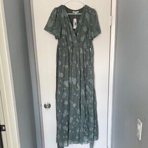 Baltic Born Sage Floral Maxi Dress